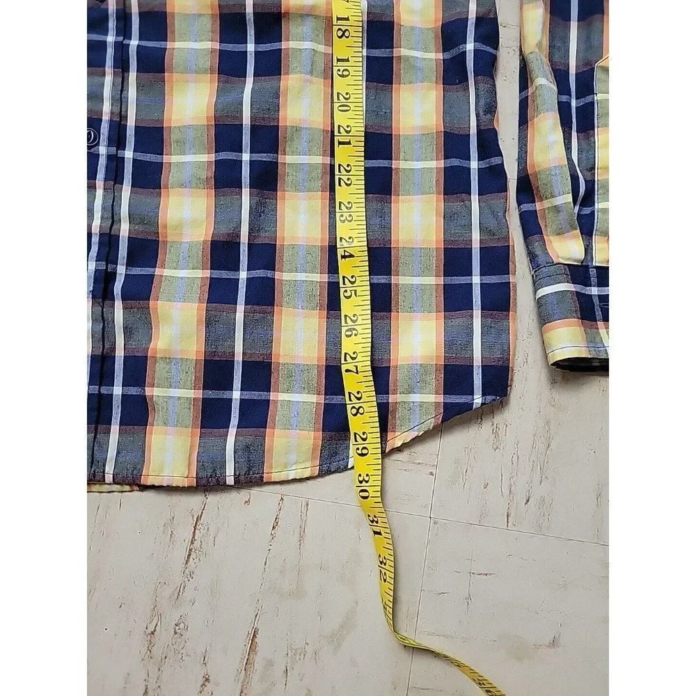 Levis‎ Mens Shirt XL Plaid Long Sleeve Button Up Yellow Levi's Egypt